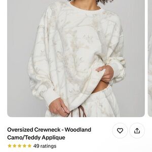 Diary boy woodland camo small top xs pants